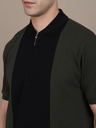 Image of Dennis Lingo Men's Cotton Polo Neck Regular Fit T-Shirt