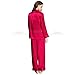 Produktbild Handaxian Damen Seidensatin Pyjama Set Pyjama Freizeitkleidung Pyjama Set Rot XXL