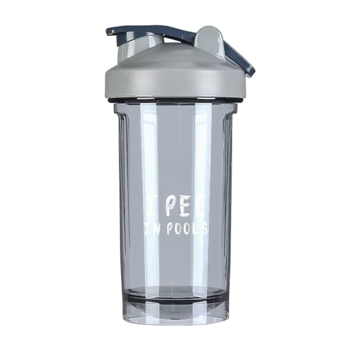 I Pee In Pools 1 18 Ounce Shaker Cup,Fashion Theme Pattern Shaker Bottle Leak-proof Workout Shake Bottles 500ML/18 oz Perfect for Pre Workout