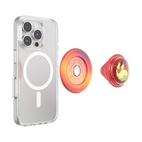 Image of PopSockets Phone Grip for MagSafe, Magnetic Holder, Phone Stand, Pokemon - Sleepy Flareon