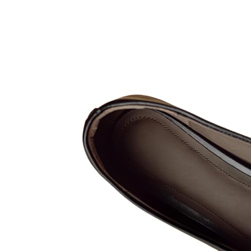 TinaCus Women's Genuine Leather Comfortable Weave Square Toe Slip On Casual Flats Dressy Shoes3