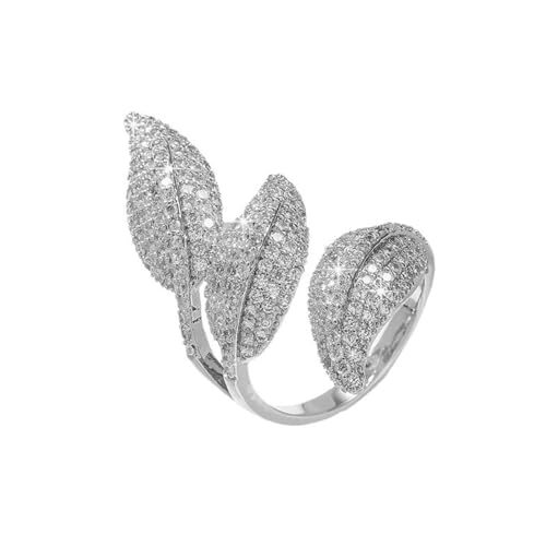 Minimalist Rings for Women, Adjustable Stackable Stainless Steel Rings Eternity Band Cubic Zirconia Personalized Engagement Rings Chic Jewelry for Her