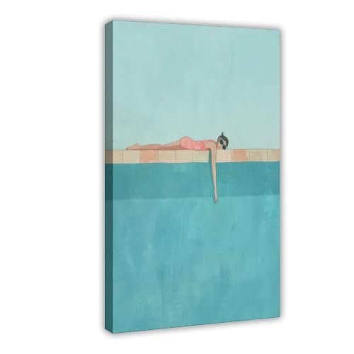 Toile Lazy Summer grand format pour corriger un mur vide sans charme
