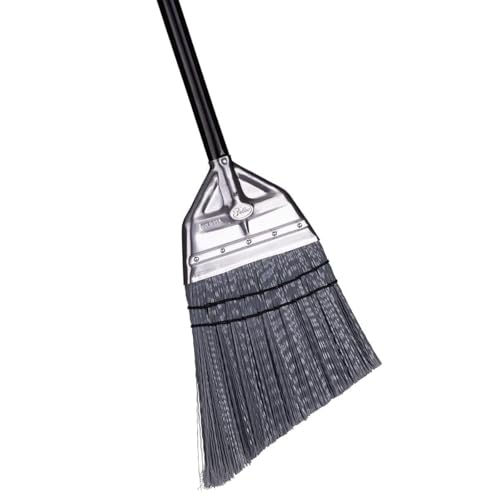 Fuller Brush Angle Broom Heavy Duty Broom with Split End Bristles Steel Handle Indoor/Outdoor Floor Sweeper for Home Garage Patio