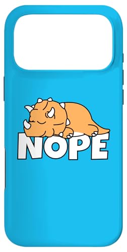 �u����A�����͂��߂񂾁v�ӂ��ҁE�ӑāE�̂�т艮�E�g���P���g�v�X Nope Not Today Triceratops �X�}�z�P�[�X iPhone 17 Pro Max �p
