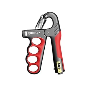 Grip Strength Trainer, Hand Grip Strengthener with Adjustable Resistance 11-220Lbs(5-100KG), Automatic Counter, Ergonomic Design, Forearm Strengthener for Musicians Athletes and Injury Recovery