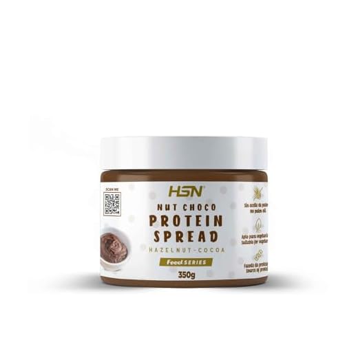 Crema Hiperproteica NutChoco de HSN | Sabor Cacao y Avellanas 400 g = 26 Tomas por Envase | 22% de Proteína Whey Protein | Sin Aceite de Palma