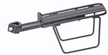 BIKE RACK, REAR, ALLOY BEAM, QUICK RELEASE, W/PANIER
