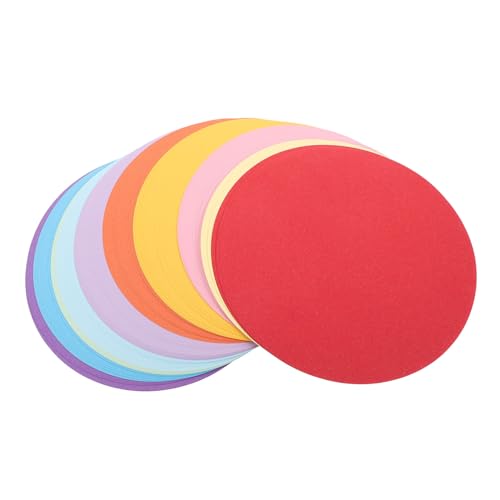 Papier rond coloré pour DIY origami et loisirs créatifs circulaires