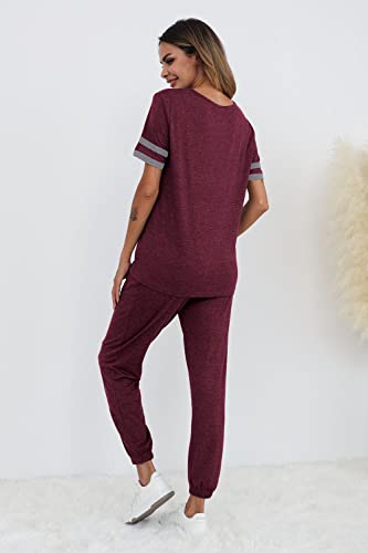 PRETTYGARDEN Women's Two Piece Sets 2025 Summer Spring Jogger Pants Travel Vacation Lounge Outfits Airplane Matching Clothes