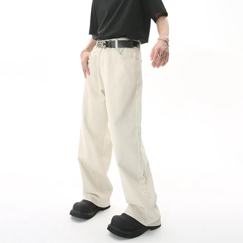 Baggy Jeans for Men Relaxed Fit Y2K Vintage Hip Hop Streetwear Wide Leg Loose Fit Denim Pants Casual Long Trousers2