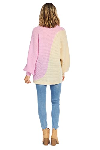 Image of Mud Pie Women's Maple Womens Colorblock Oversize Sweater