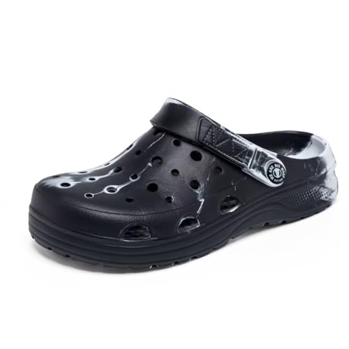 Image of Kids Boys&Girls Black Camouflage Clogs Children's Beach Shoes Classic Marbled Tie Dye Clog Little Kid