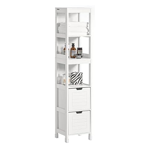 SoBuy Armoire Haute Salle de Bain FRG126-W Cover