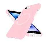 iPhone se3 / se2 用 ケース MagSafe対応 【ミルキージェリーシリーズ】 液状シリコン 耐衝撃 米軍MIL規格 指紋防止 超防汚 軽量 薄型 さらさら手触り ワイヤレス充電対応 あいふおんse 第3世代 第2世代 7 8 スマホケース (ピンク)