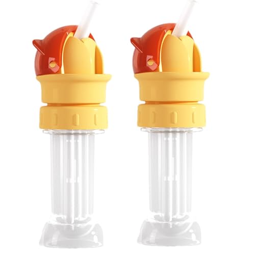 Adaptateur Bec Bouteille Eau, 2 Pièces Becs Bouteille Silicone Anti Déversement pour En-fants, Remplacement Bouchon Paille Bouteilles Eau Réutilisables, Portables Bouchons Paille Bouteilles Eaus