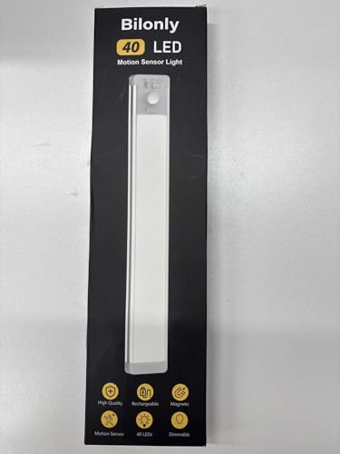 Bilonly Under Cabinet Kitchen Lights, 40 LED Rechargeable Motion Sensor Lights Indoor, Magnetic Dimmable Under Cupboard Lights, Wireless LED Strip Light for Kitchen, Stairs, Wardrobe, Hallway, 2 Pack - Cosy Home Interiors Bilonly Under Cabinet Kitchen Lights, 40 LED Rechargeable Motion Sensor Lights Indoor, Magnetic Dimmable Under Cupboard Lights, Wireless LED Strip Light for Kitchen, Stairs, Wardrobe, Hallway, 2 Pack - Image 9