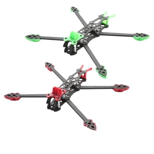 Mark4 5インチ FPV カーボンファイバーフレームキット 225mmホイールベース 5mmアーム 長距離フリースタイルRCレーシングドローンクワッドコプター用 22 2306モーター(With Green Print)