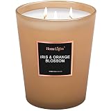 HomeLights Scented Candles | Large Jar Candle - 33.3 Oz. Natural Soy Aromatherapy Candles | Up to 70