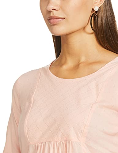 Image of Rangriti Pink Viscose Indie Top for Women