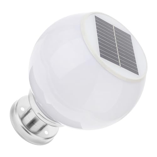 Bola solar exterior jardín de acero inoxidable resistente al clima MAGICLULU luces decorativas