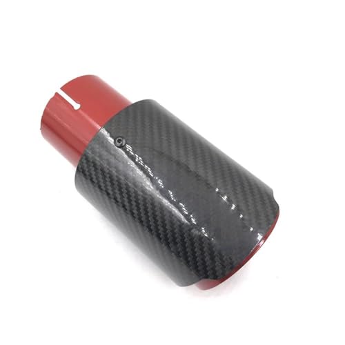 Embout de silencieux en acier inoxydable 60mm avec protection thermique carbone