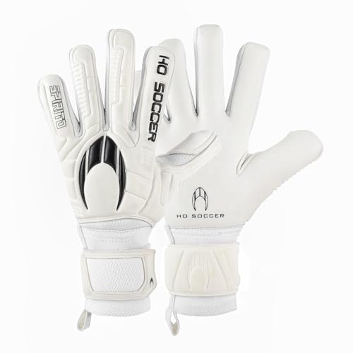 HO Soccer SPIRITO White Negative Guantes de Portero, Unisex Niño, Blanco, 5