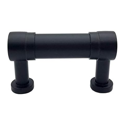 LynnsGraceland 2" C-C (2 inch Centers) Matte Black Cabinet Pull Handle Knob Drawer Pull Handle Dresser Pulls Kitchen Handles Hardware 51 mm Centers Cover