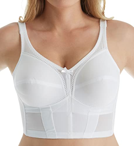 Carnival Women's Full Figure 3/4 Longline Camisole Strap Soft Cup Wire Free Bra, Champagne #TOP2