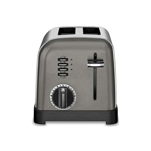 Cuisinart CPT-160BKS 2-Slice Metal Classic Toaster, Stainless Steel/Black by Cuisinart - Used condition - US$33.48