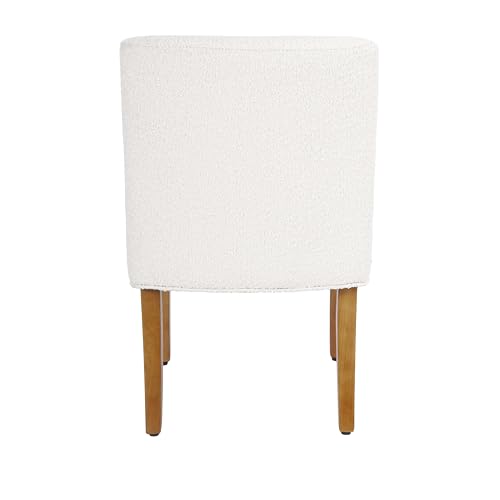 Image of HomePop Low Back Dining Chair - Cream Boucle (Single Pack)