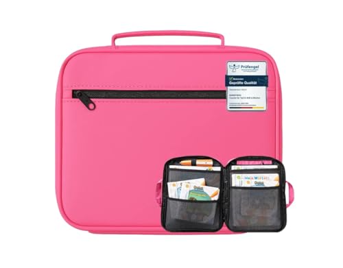 bunnyboo TipToi Tasche - [DAS ORIGINAL] - Platz für bis zu 8 Bücher - mit Einsatz für Tiptoi Stift, Kabel und Batteriefach - gehört in jedes Starterset TipToi (Rosa)