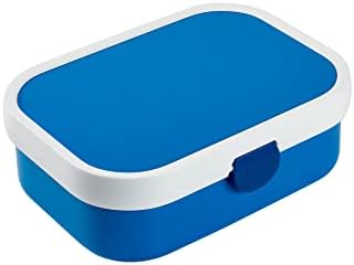 Mepal - Lunch Box Campus - Bento Lunch Box For Children - Lunch Box With Bento Compartment & Fork - Lunch Box With Clip Closure - BPA-free & Dishwasher Safe - 750 ml - Blue.