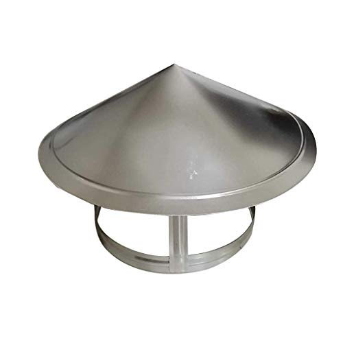 Protector de lluvia de acero inoxidable para conductos de ventilación, 315 mm, para techo de extremo de tubería