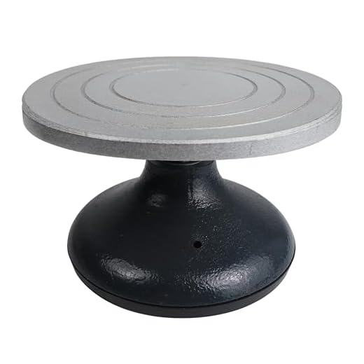 Falling in Art Heavy Duty Metal Pottery Decorating Banding Wheel, 7 Inches Diameter