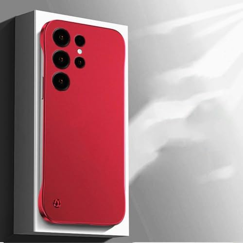 Coque fine rouge Samsung S24 Ultra look chic pour un usage quotidien