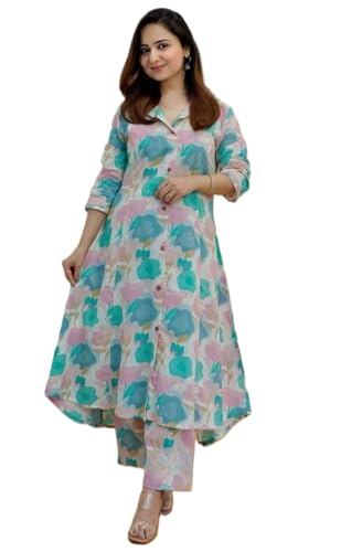 Leriya Fashion Ethnic Co Ord Set for Women | Kurta Set for Women | 2 Piece Kurta Set