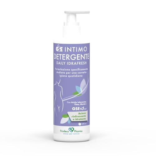 Prodeco Pharma GSE INTIMO Detergente Daily IDRAFRESH 400 ML - Detergente Intimo in Forma di Gel a Base di Estratti Vegetali