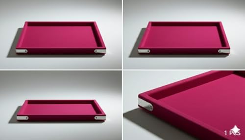 Image of Premium PinkRani Velvet Jewellery Display & Beading Tray | 12 x 9 Inch Organizer Tray for Necklaces, Bracelets, Cosmetics & Craft Storage | Soft Velvet Finish, Durable &(Pack of 1) (PinkRani)