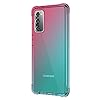 KIOMY Galaxy S20 FE Case Clear with Cute Gradient Colorful Design Shockproof Bumper Protective Cell Phone Back Cover for Samsung Galaxy S20 FE 5G Soft TPU Slim Fit Flexible Pink Skin Girls Boys Women