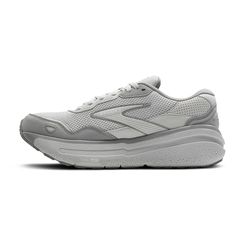 Brooks Women’s Ghost Max Suede/Leather Neutral Running & Walking Shoe - Oyster/Alloy/Antarctica - 11 Medium - image 5