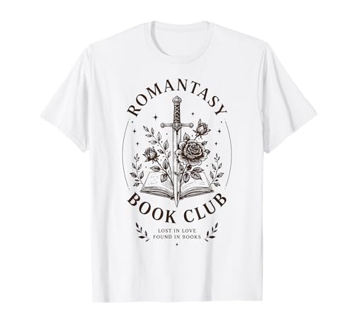 Romantasy Book Club Romance Reader Libri Fantasy Maglietta