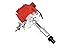 A-Team Performance - HEI Complete Distributor 65K Coil - Compatible with Small Block SB and Big Block BB Pontiac 301 326 350 389 400 421 428 455 One Wire Installation Red Cap