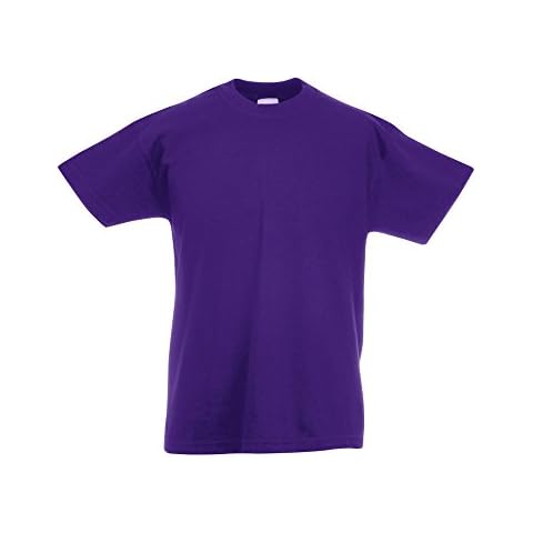 T-Shirt Enfant Violet Fruit of the Loom Cover