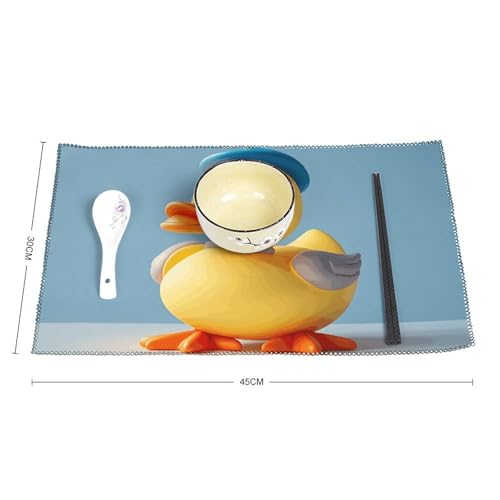 Sets de table en toile canard diorama x6 | Résistant chaleur 45x30 - 3