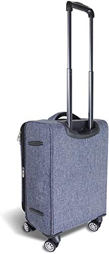 Mavii Costume Rack Carry-On Luggage with Spinner Wheels, Gray