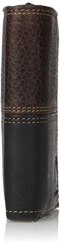 Carhartt Men's Standard Trifold, Durable Wallets, Available In Leather And Canvas Styles, Two-Tone (Brown & Black), One Size #TOP2