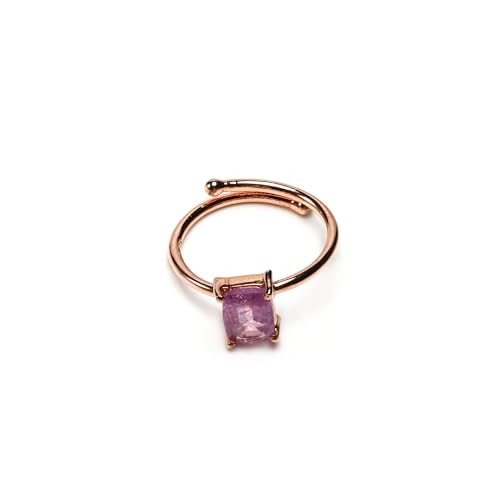 Bague de promesse saphir rose et argent fait main, le cadeau romantique idéal pour elle