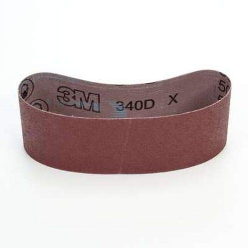 3M 340D Abrasive Belt, Fabric Media Splice, Cloth Backing, Aluminum