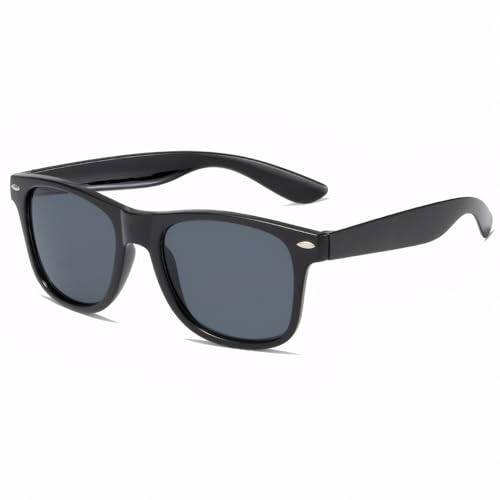 Image of Rivet Accent Round Sunglasses, Lightweight PC & Stainless Steel Frame, Sun Protection, Unisex Fashion Eyewear
